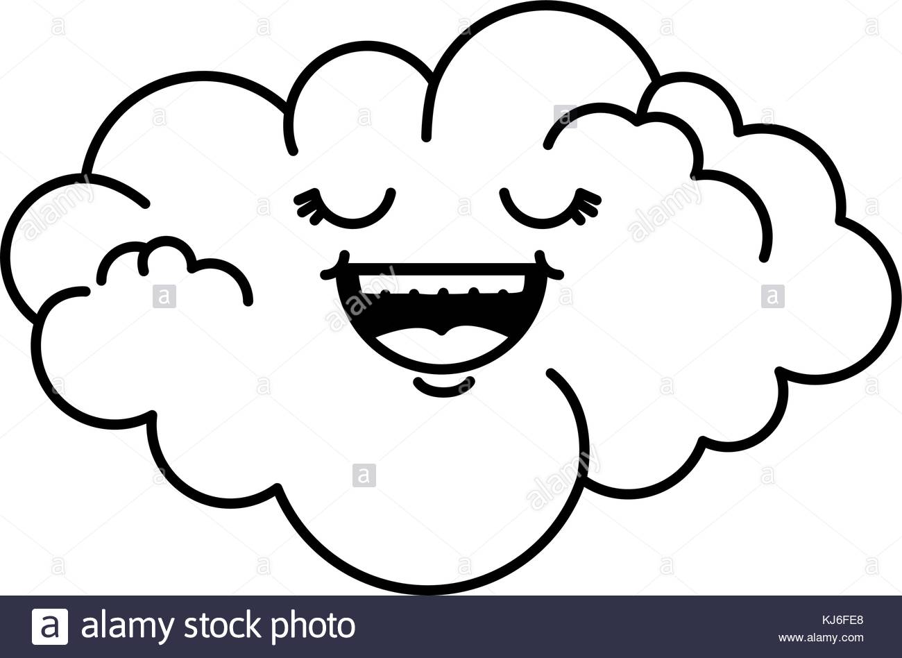 1300x948 Cute Cloud Kawaii Character Stock Vector Art Amp Illustration