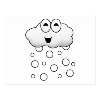 324x324 Cute Cartoon Clouds Postcards Zazzle