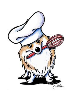 236x311 Corgi Drawing