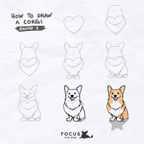 Cute Corgi Drawing at GetDrawings | Free download