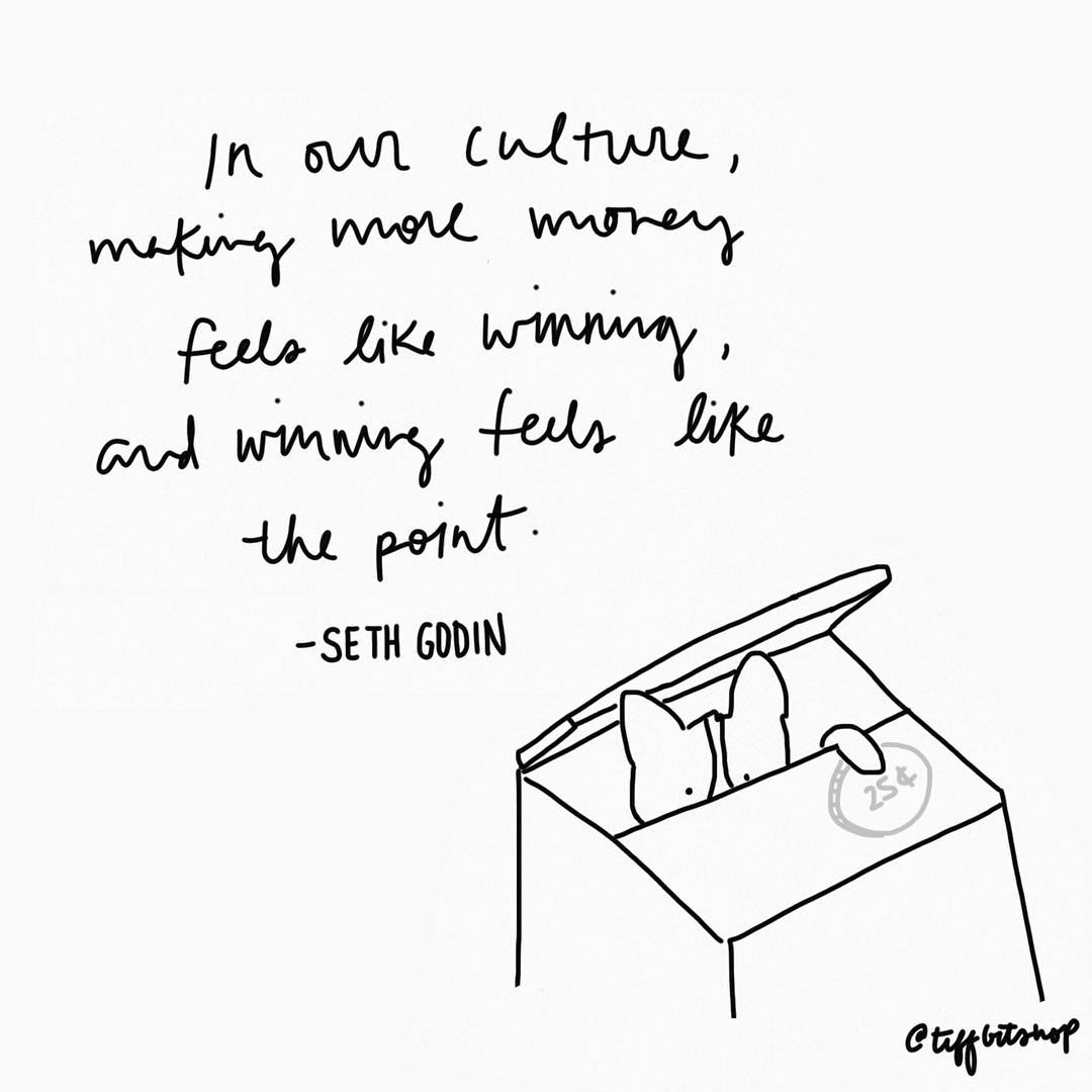 1080x1080 Money Quote, Seth Godin, Drawing, Handwritten, Cute, Corgi, Dog