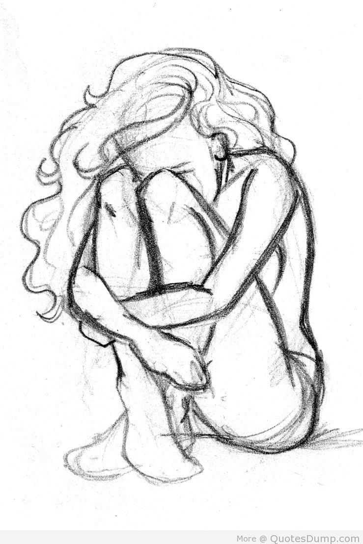 739x1109 Depressing Drawings Tumblr By Evecharmaine