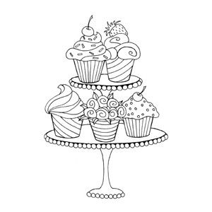 300x300 69 Best Cupcake Drawings Images On Greedy People