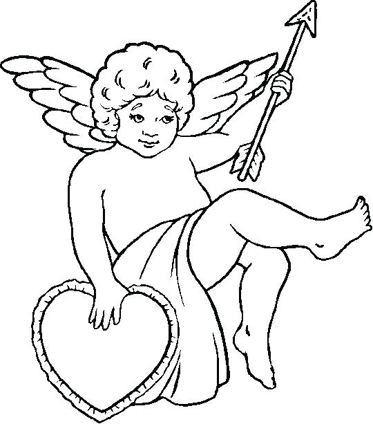 540x613 Cupid Coloring Page Epic Cupid Coloring Pages Kids Pictures Cute