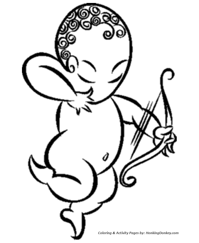 670x820 Valentine's Day Cupids Coloring Pages