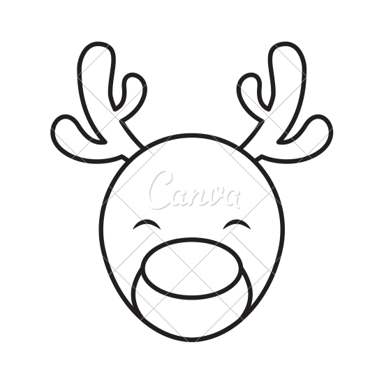 550x550 Cute Deer Character Icon