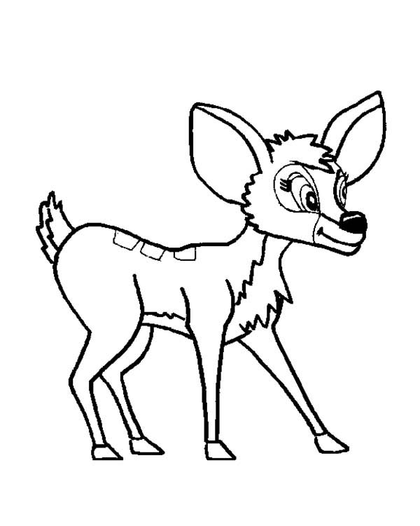 600x750 Cute Little Deer Coloring Page Coloring Sun