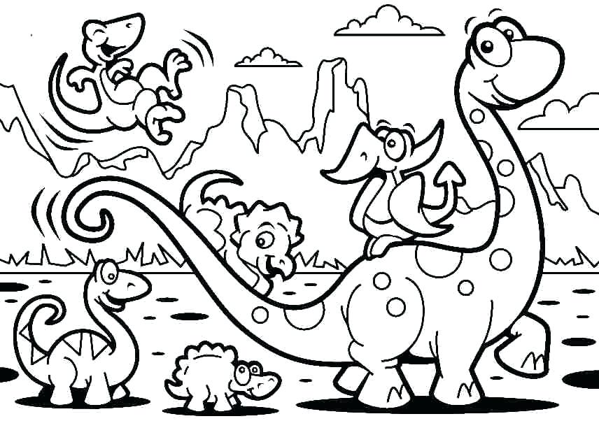 856x602 Printable Dinosaur Coloring Pages Coloring Pages Of Dinosaurs