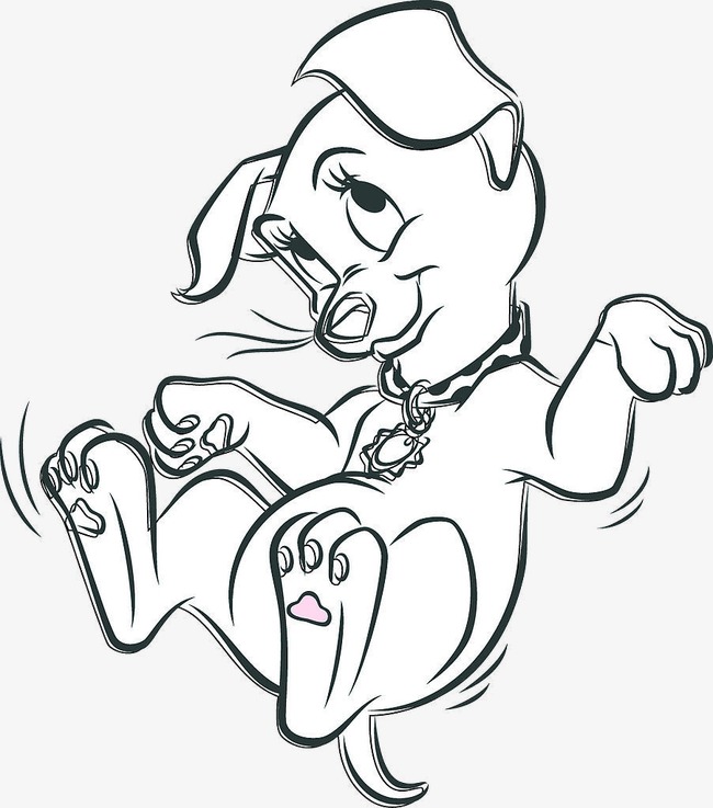 650x737 Creative Cartoon Puppy Dog, Animation, Cute Dog, Cartoon Png Image