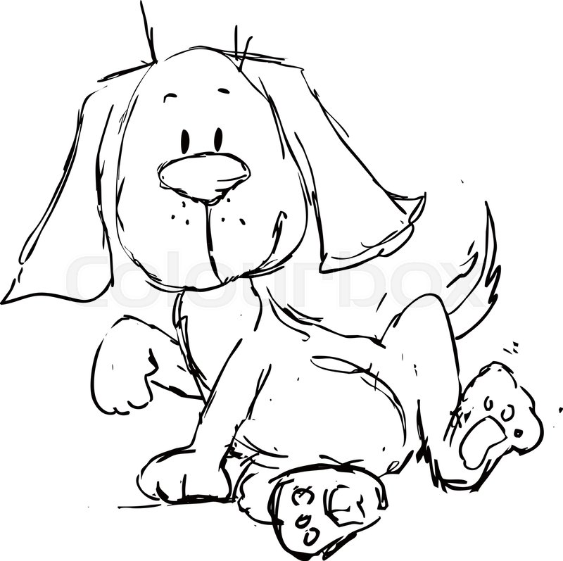 800x797 Cute Dog Cartoon