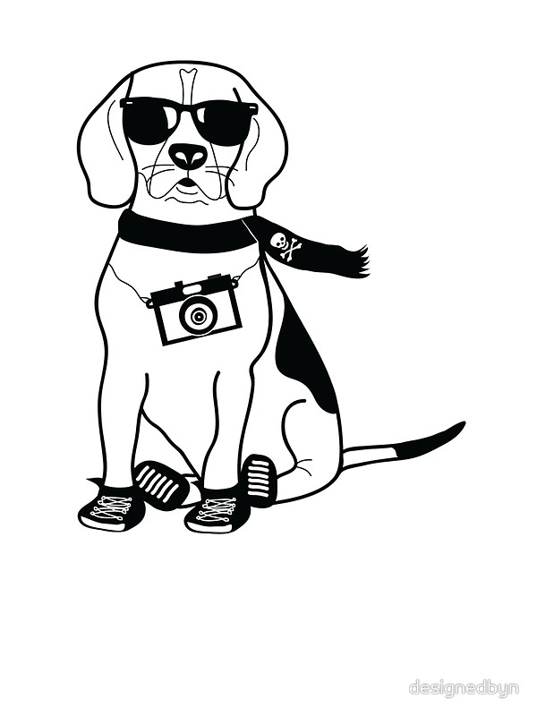600x800 Hipster Beagle