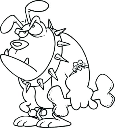 400x446 Coloring Page Of A Dog Synthesis.site