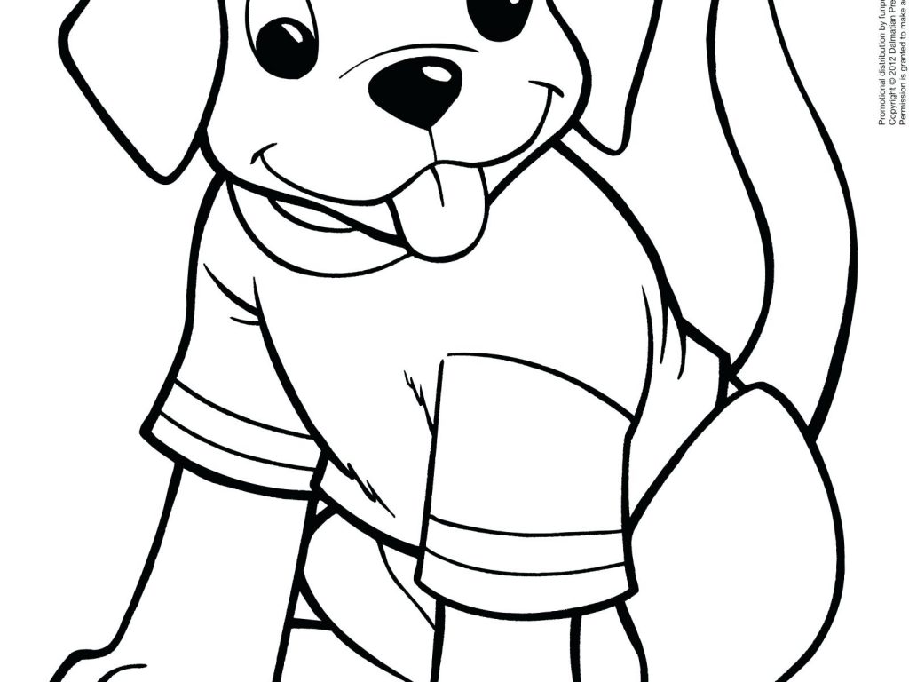 1024x768 Coloring Pages ~ Cute Puppy Coloring Pages Awesome Gallery Puppies