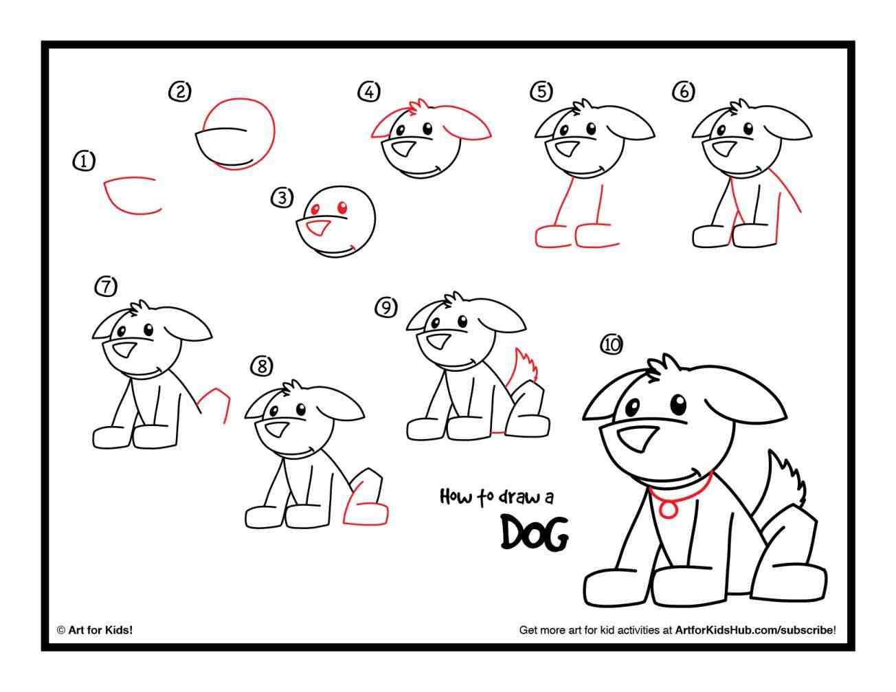 Cute Dog Drawing Step By Step at GetDrawings | Free download