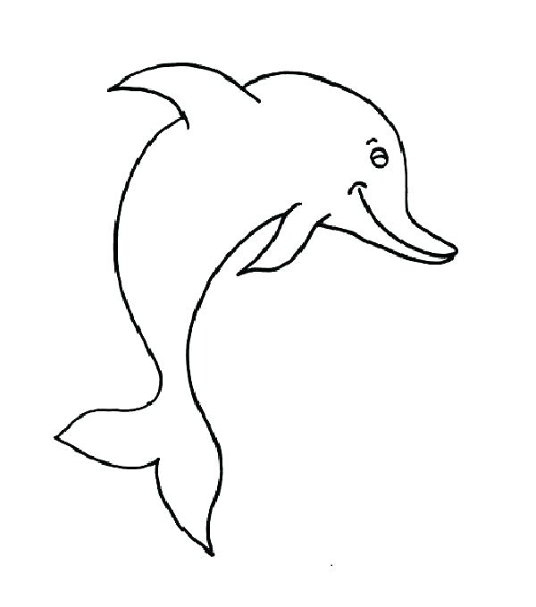 600x679 Printable Dolphin Coloring Pages Cute Dolphin Coloring Pages