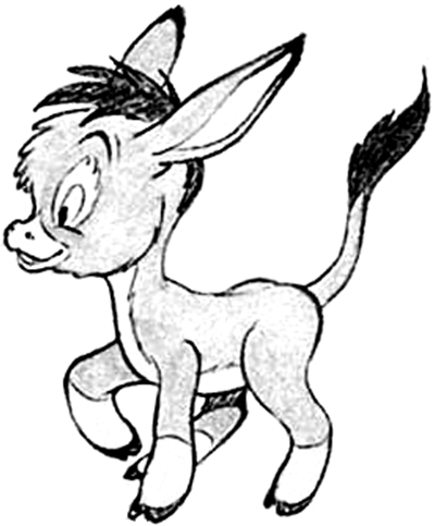 400x483 How To Draw Cartoon Donkeys Or Mules In Easy Step By Step Drawing