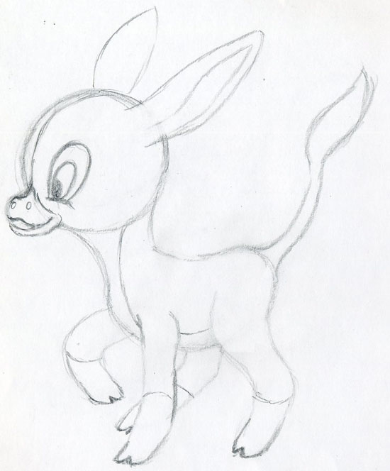 550x664 Let's Draw Cartoon Donkey Cute And Lovely. Few Easy Steps.