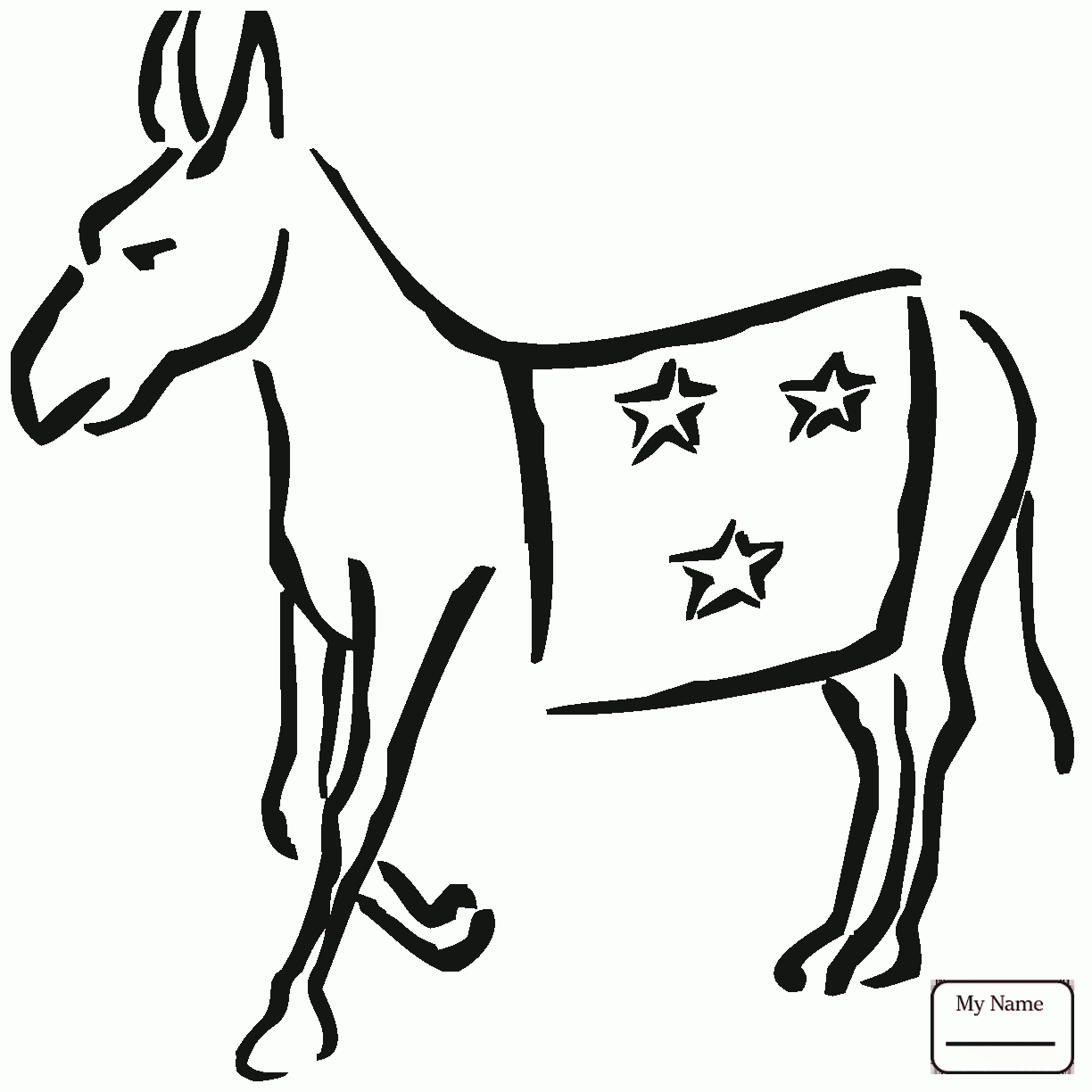 Cute Donkey Drawing at GetDrawings | Free download