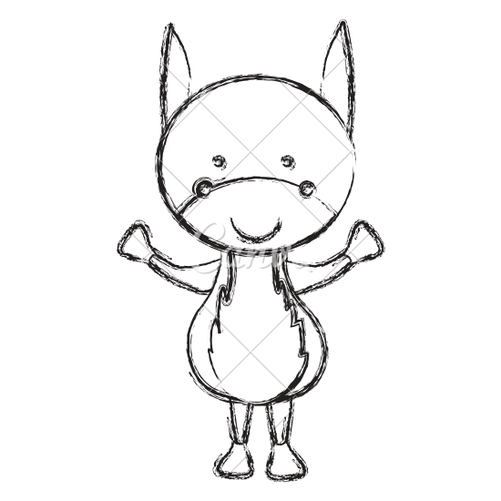 550x550 Blurred Silhouette Caricature Cute Donkey Animal Farm Icon