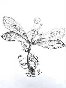 225x300 Dragonfly Drawings Tattoo