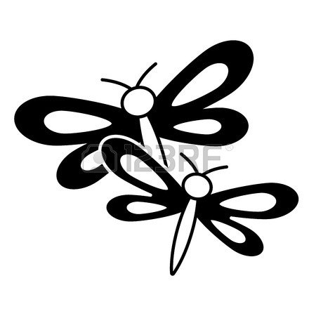 450x450 603 Dragonfly Flat Icon Stock Illustrations, Cliparts And Royalty