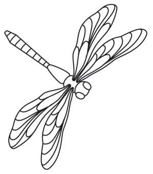 299x340 Dragonflies Urban Threads Unique And Awesome Embroidery Designs