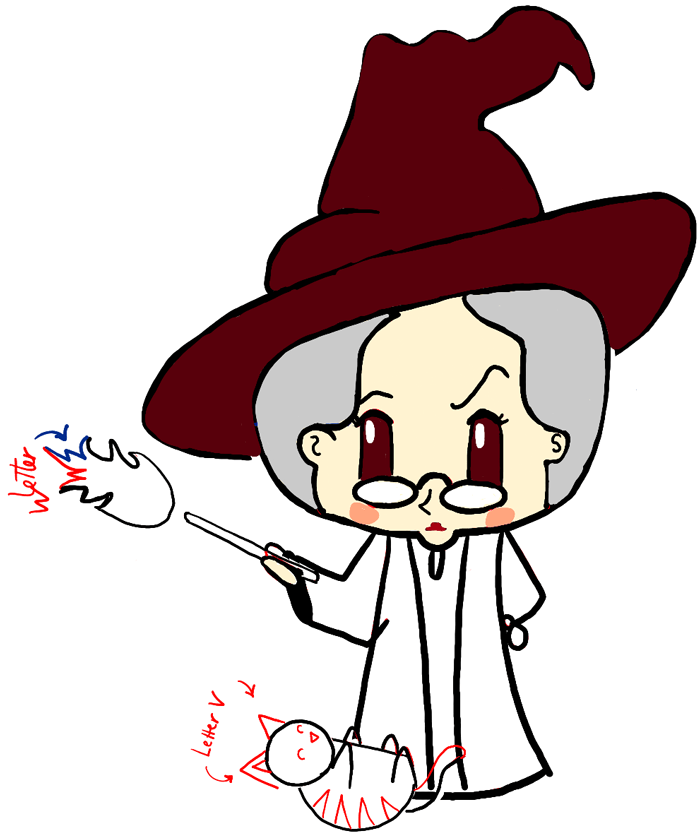 700x837 How To Draw A Cute Chibi Professor Mcgonagall And Cat From Harry