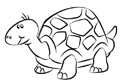 400x273 Animal Drawings Turtle Animal Drawings Penguin