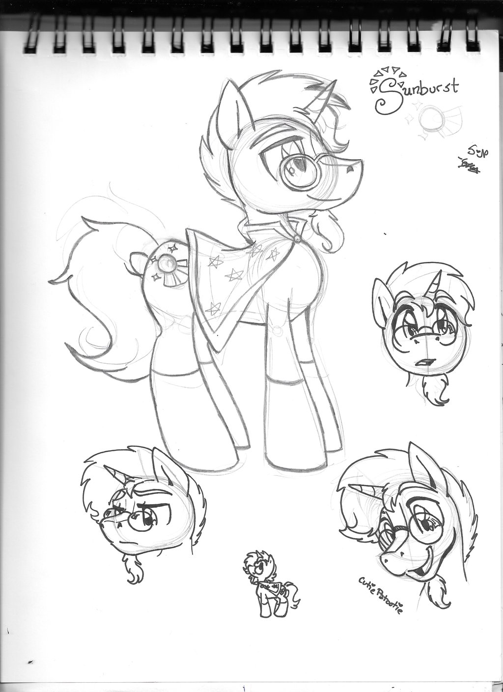 1024x1408 Sunburst (Mlp) By Scarletnekolita