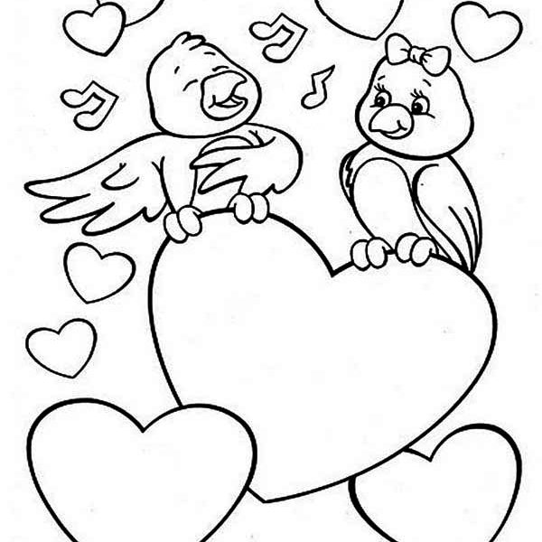 600x600 Cute Valentine Coloring Pages Coloring Pages