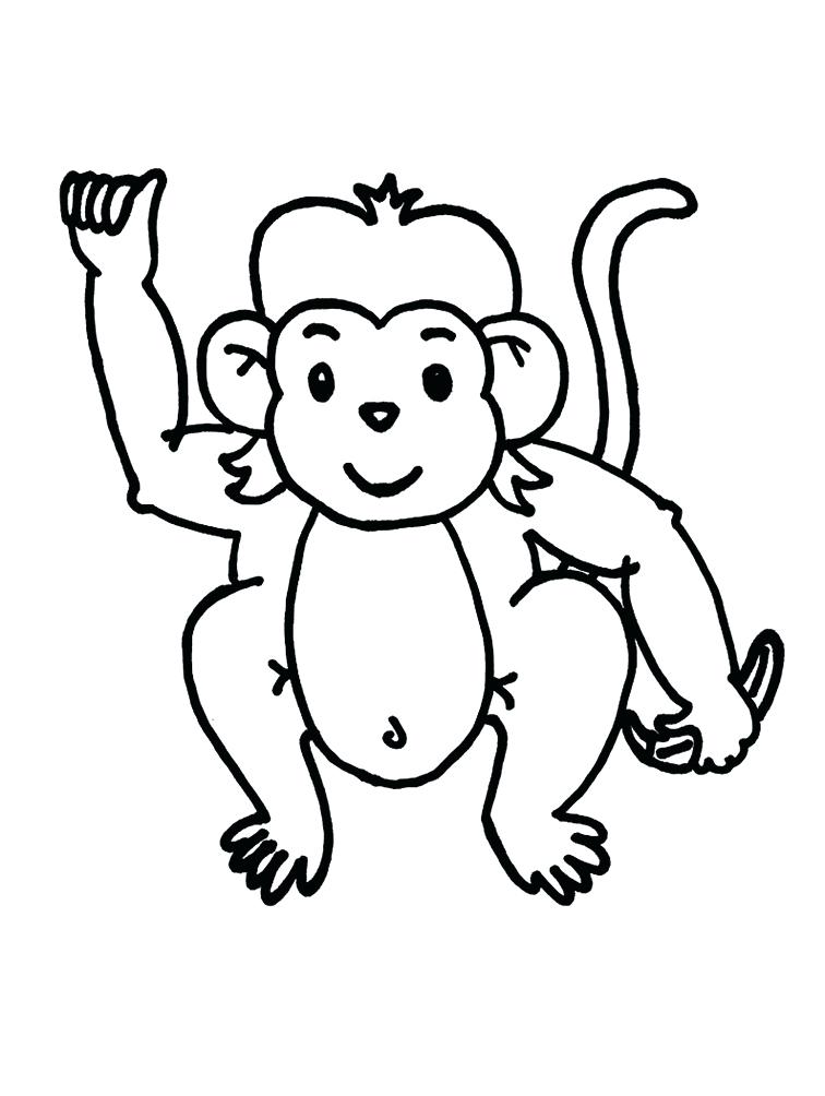 756x1004 Monkey Coloring Picture Free Monkey Coloring Pages Cute Monkey
