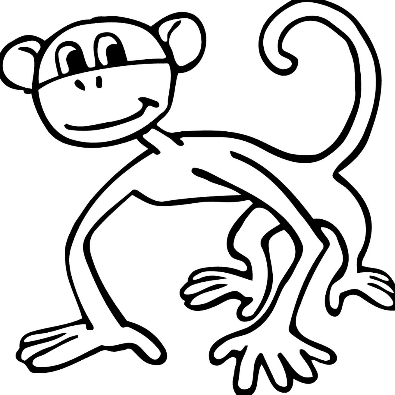 1311x1311 Spider Monkey Clipart Brown Monkey