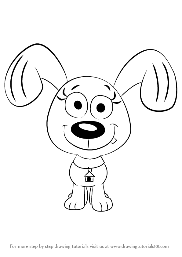 596x842 Learn How To Draw Rebound From Pound Puppies (Pound Puppies) Step