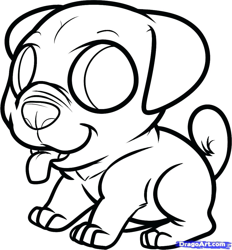 968x1043 Coloring Pages ~ Cute Puppy Coloring Pages Printable Pug Very Cute