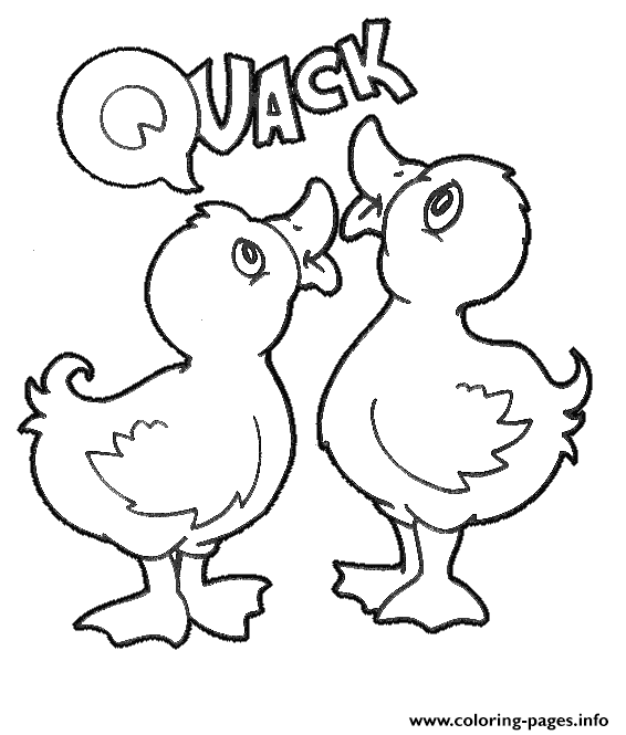 566x665 Cute Duck S For Girls Animalsc909 Coloring Pages Printable