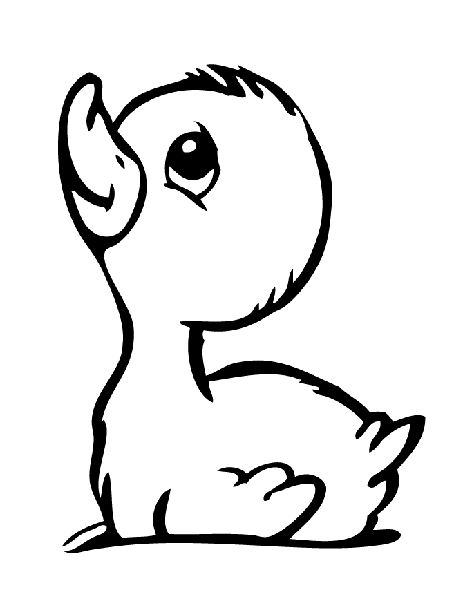 670x867 Baby Duckling Coloring Page Disegni Tattoo