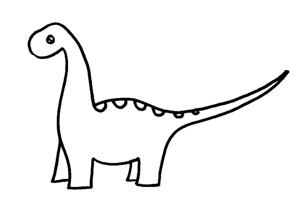 1024x768 Coloring Pages Easy Dinosaurs To Draw Easy Pictures Of Dinosaurs