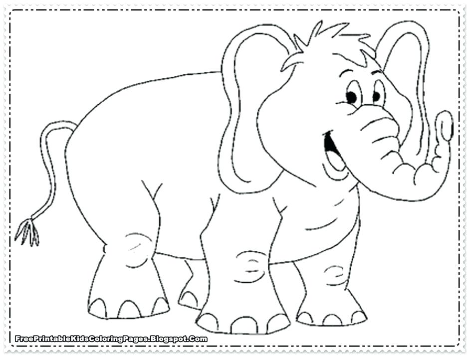 940x714 Cute Elephant Coloring Pages Cute Elephant Coloring Page Clip Art