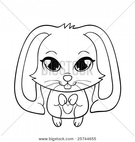 450x470 Cute Funny Bunny Big Eyes, Vector Vector Amp Photo Bigstock
