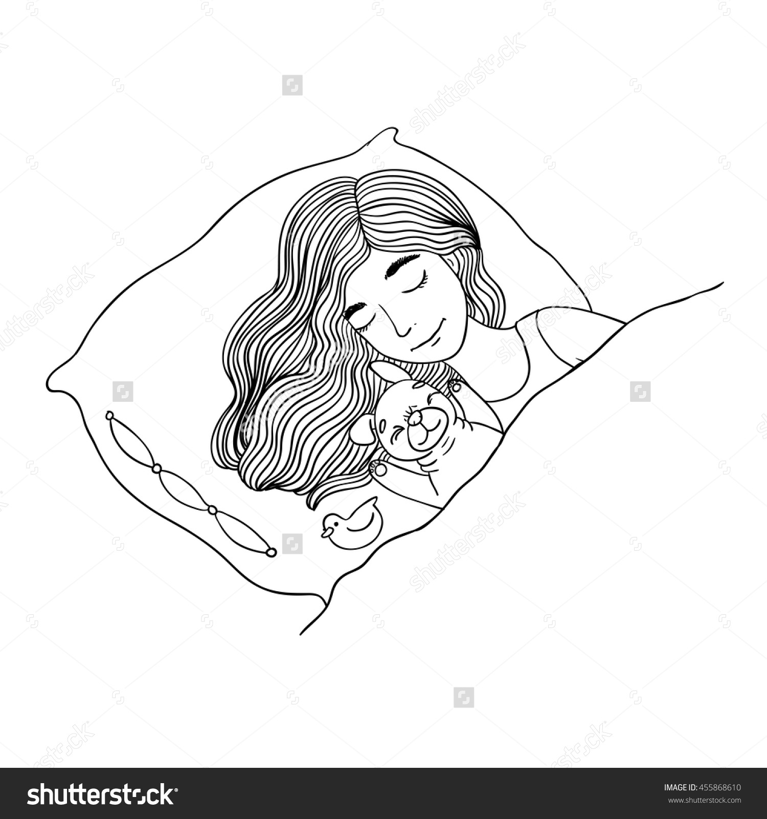 1500x1600 Cute Girl Face Drawing Black Background