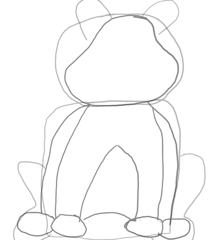 419x468 How To Draw A Cartoon Fat Cat