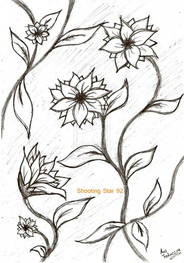 719x1024 Cute Flower For Drawing