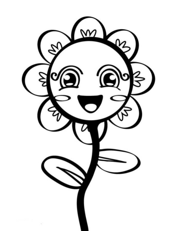 600x775 Drawing How To Draw Cute Simple Flowerlso How To Draw