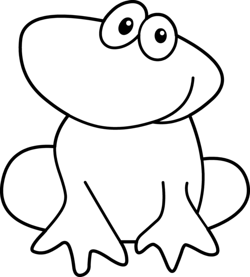 497x550 Cute Frog Coloring Page
