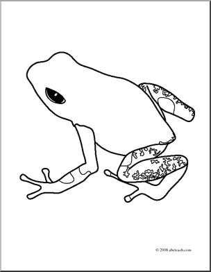 304x392 Poison Dart Frog Coloring Pages Clip Art Frogs Strawberry Page