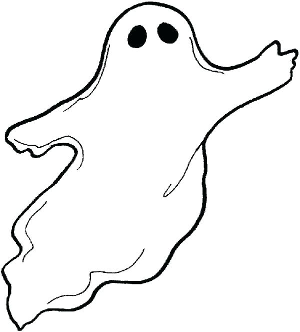 600x663 Cool Ghost Coloring Pages Free Download Page The Friendly Cute