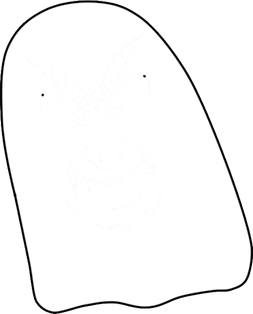 500x622 Cute Ghost