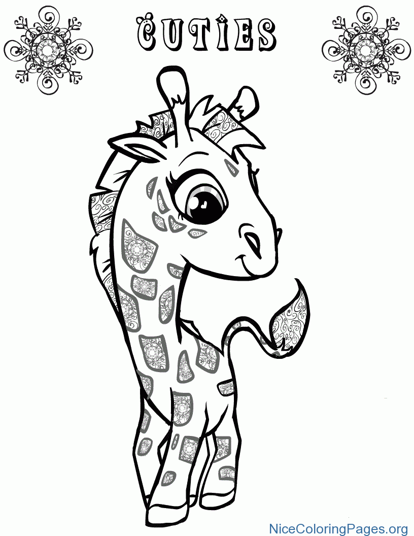 816x1056 Cute Giraffe Coloring Pages Nice Coloring Pages For Kids