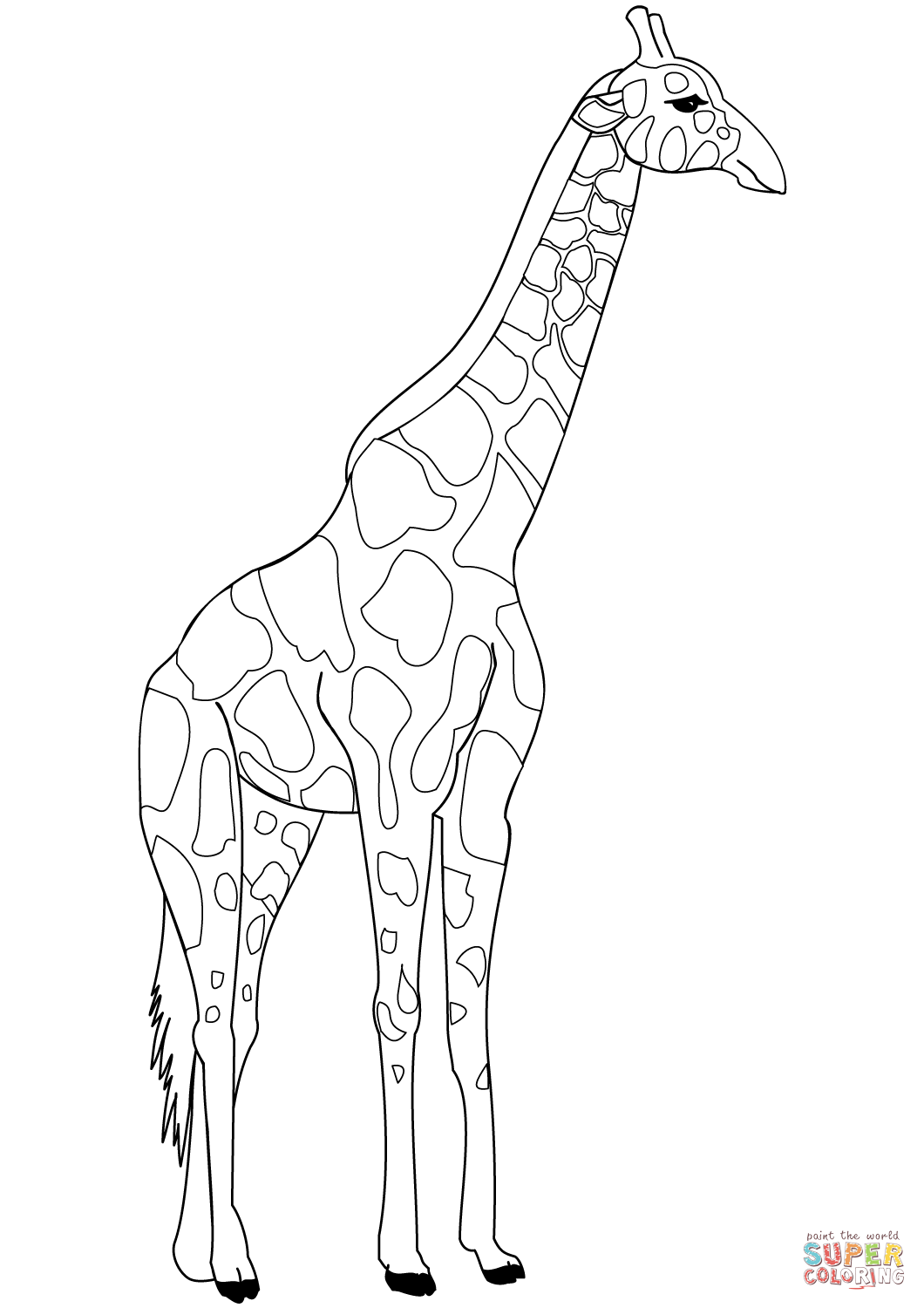 1060x1500 Giraffe Coloring Page Free Printable Coloring Pages