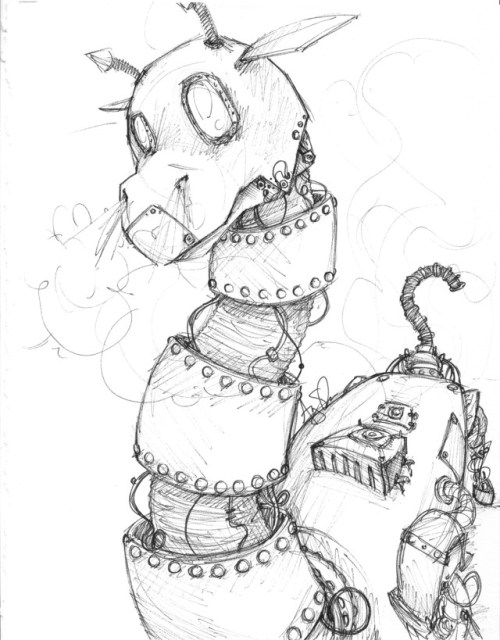 500x640 Giraffe Sketch Tumblr